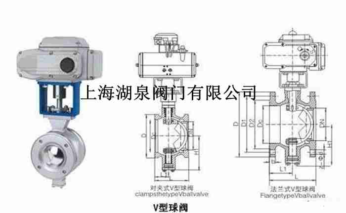 v型球閥結構圖